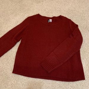 H&M Maroon knit sweater